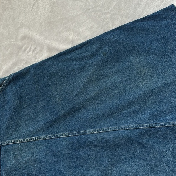 Osh Kosh Vintage Rare Women’s Embroidery Denim Overalls Farmcore Casual Dress 11 - Picture 10 of 13